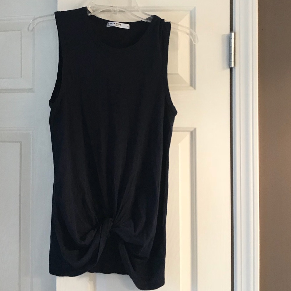 Knot front T shirt